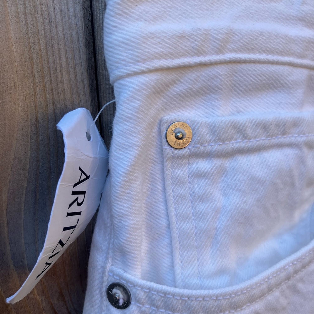 Agolde Women's Straight Leg Jeans - White - Picture 2 of 6